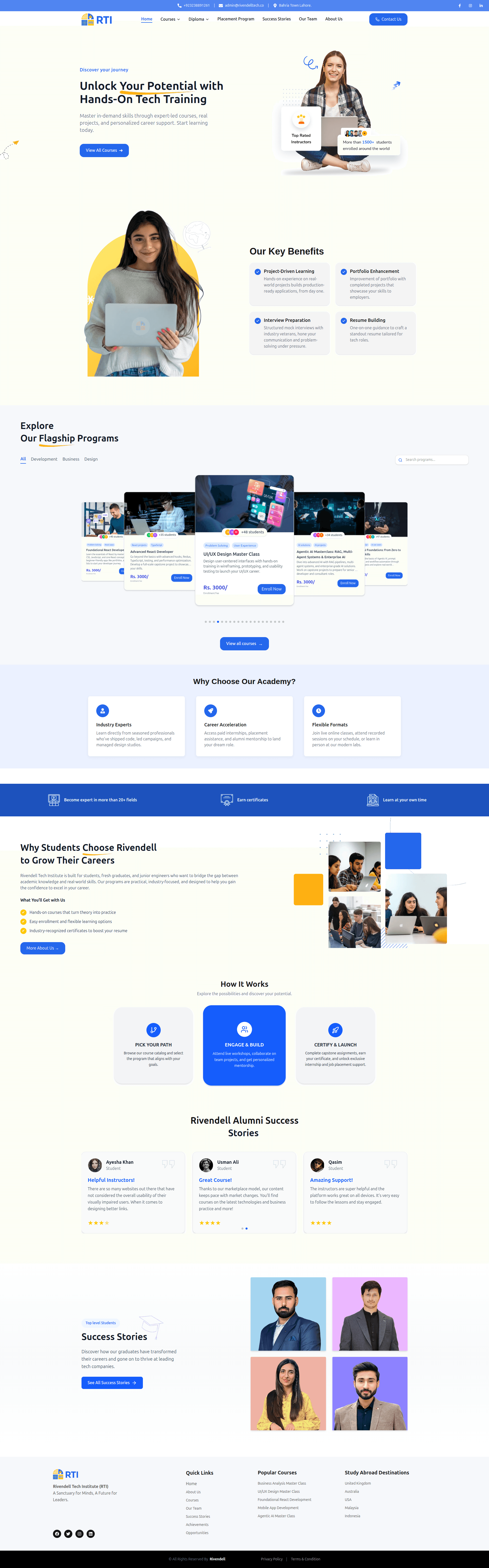 Rivendell Tech Institute — homepage